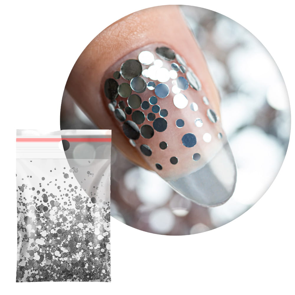 Pop-Up! Piegi Confetti Dropsy Kropki Kółeczka Princess Nails do zdobienia paznokci Nr 2 20g