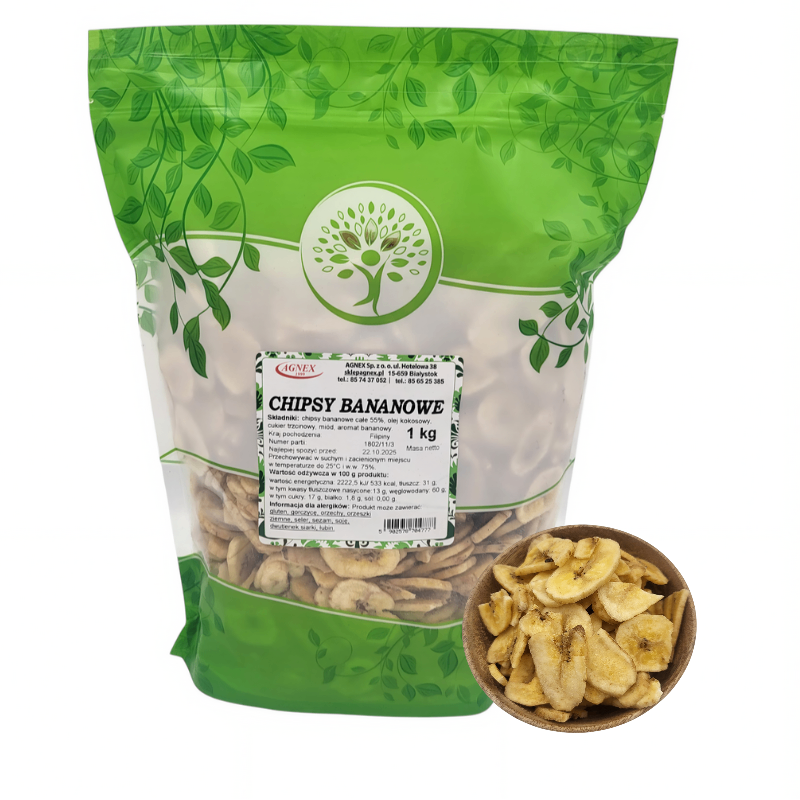 Chipsy bananowe 1 kg