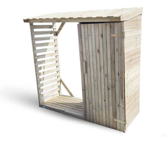 Drewutnia z szafką 206 x 65 x 190 cm