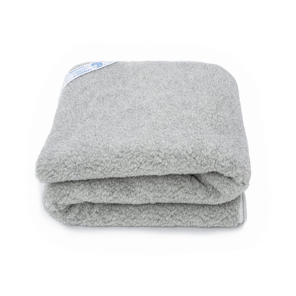 koc wełniany merynos tumbler szary 180x200 (+-5cm)