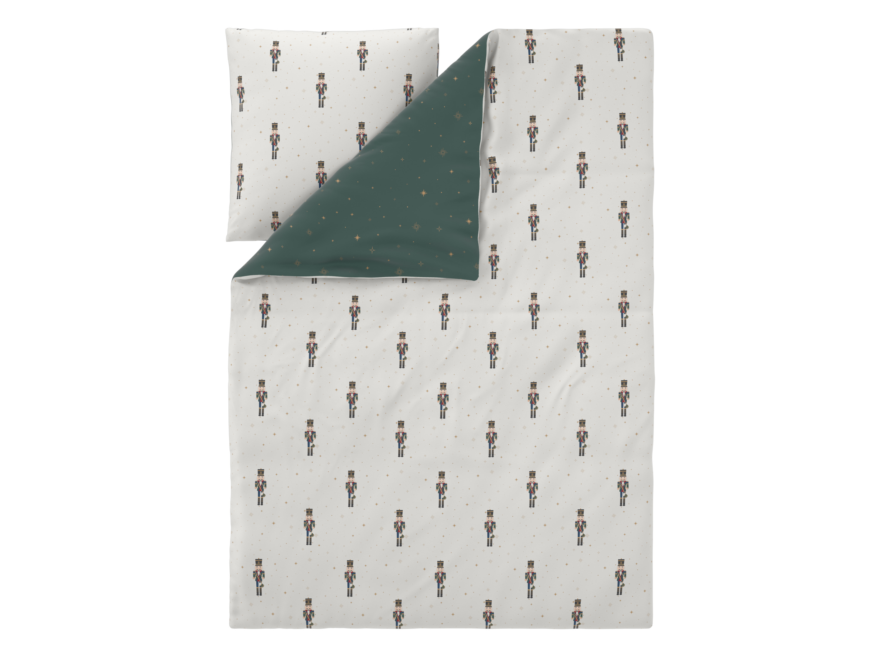 Livarno Pościel z mikrowłókna satynowego, 140 x 200 cm Dziadek do orzechów