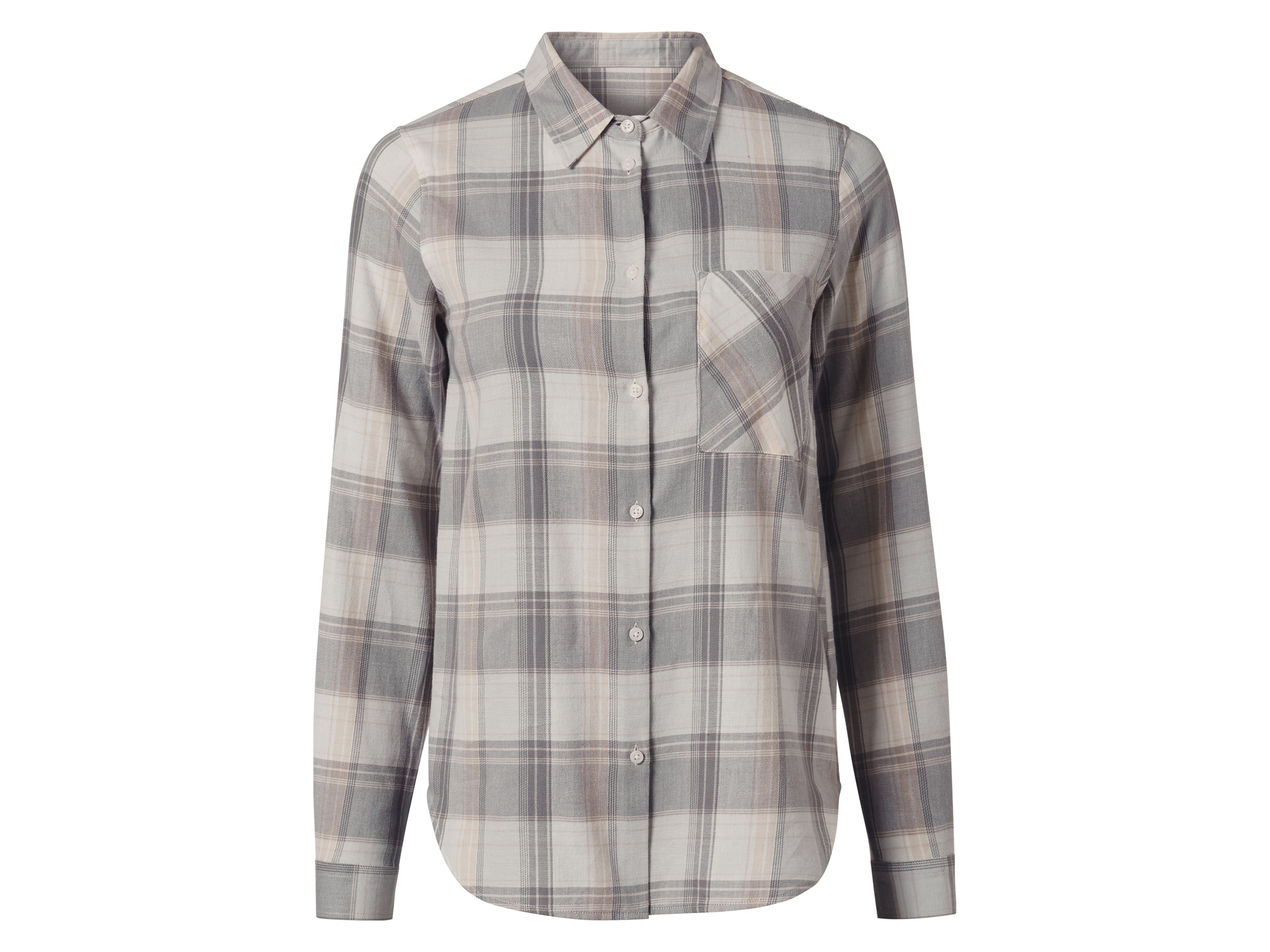 esmara Koszula flanelowa damska Szary, L44/46