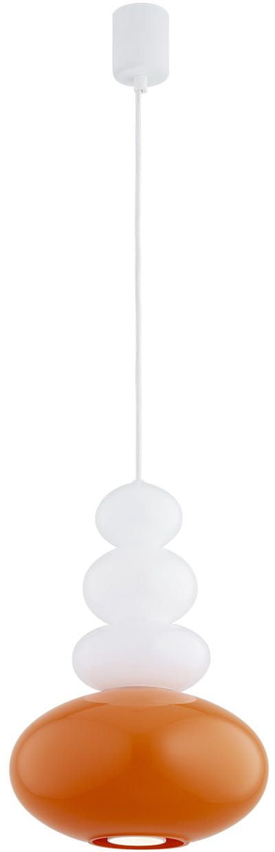 Darmowa Dostawa - Lampa wisząca 1x5 W opal-pomarańczowa Argon Diego 8822