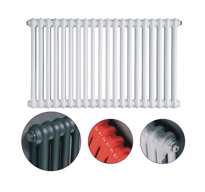 Darmowa Dostawa - Grzejnik pokojowy 199.3x42.5 cm podłączenie boczne biały Instal Projekt Tubus 2 TUB220009