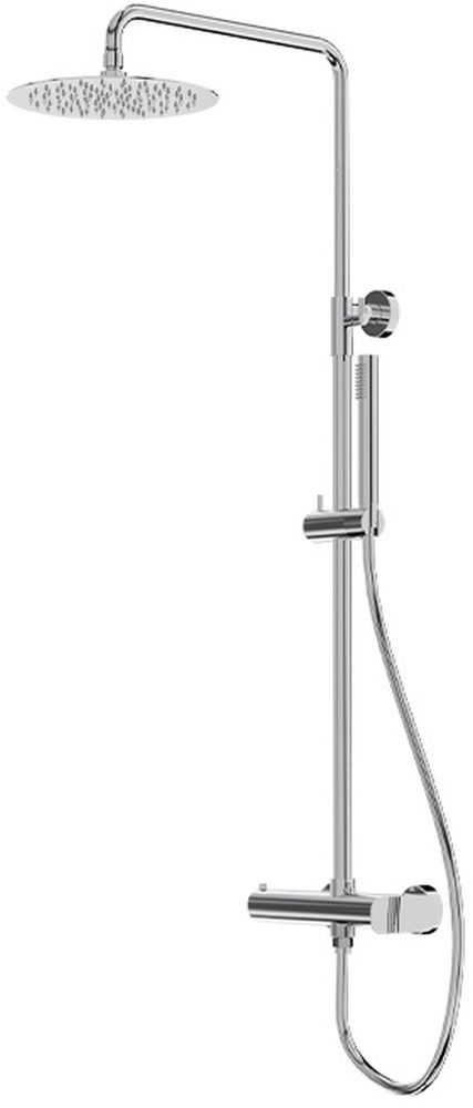 Darmowa Dostawa - Zestaw prysznicowy ścienny z deszczownicą chrom LaVita Spark 5900378342281
