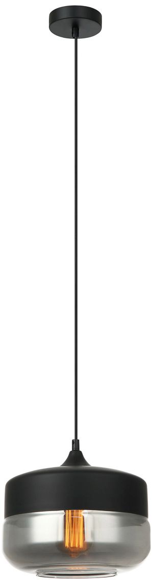 Darmowa Dostawa - Lampa wisząca 1x40 W czarna-przydymiona Italux Molina MDM23801BKSG
