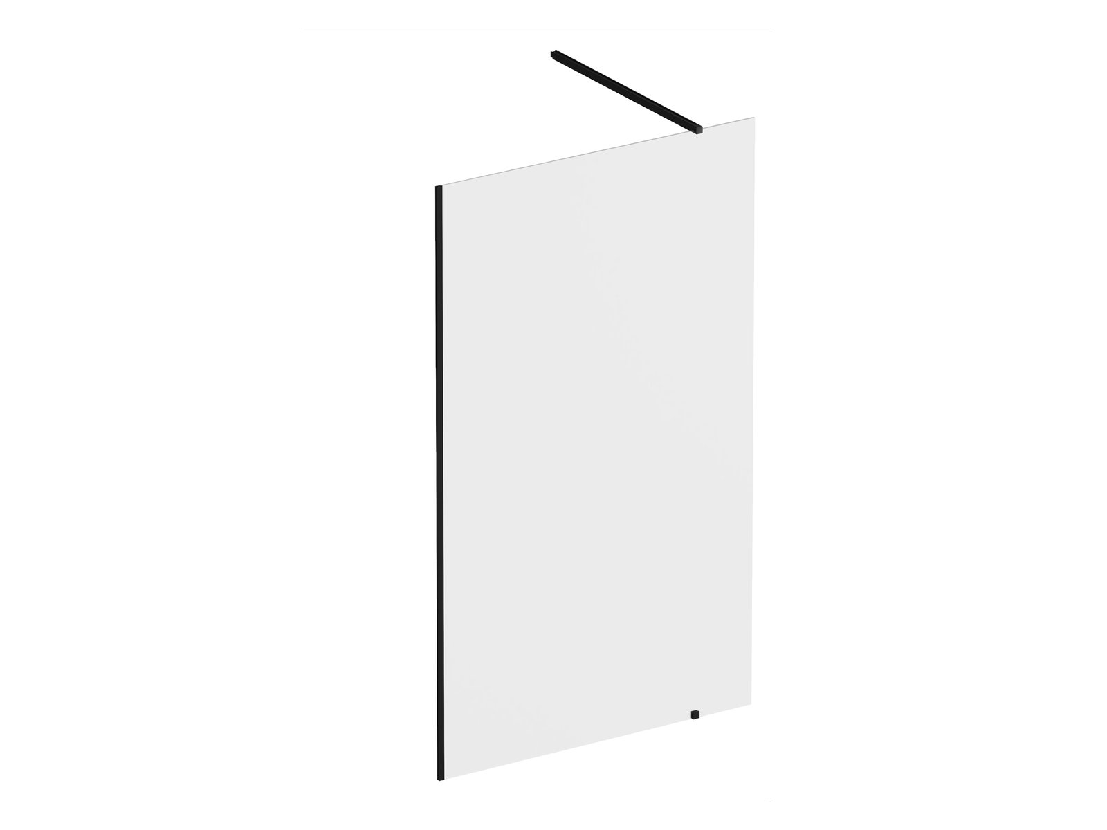 Darmowa Dostawa - Ścianka prysznicowa walk-in 110 cm czarny mat/szkło przezroczyste Ravak Walk-In Wall GW9WD030SZ1