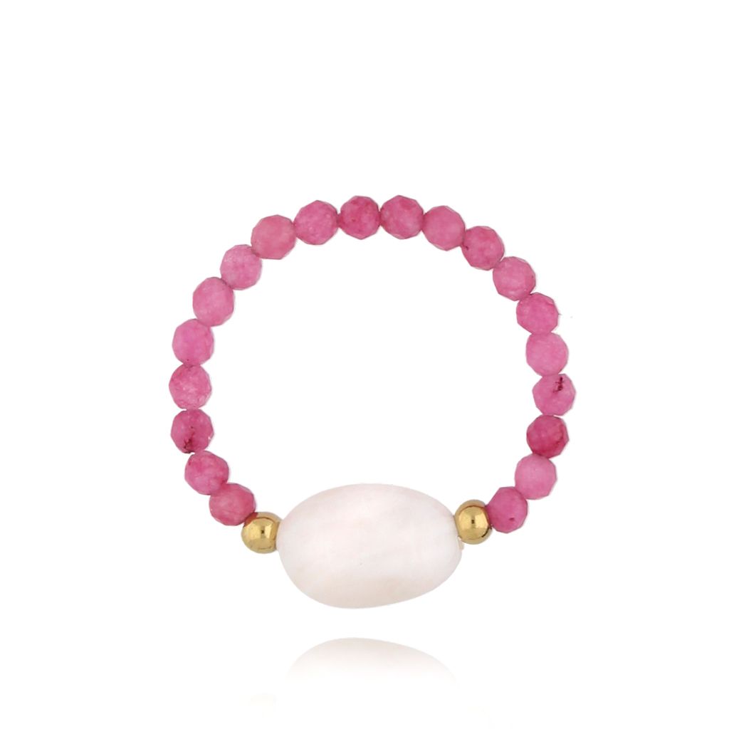 Pierścionek z różowymi turmalinami Winterstar PSC0435