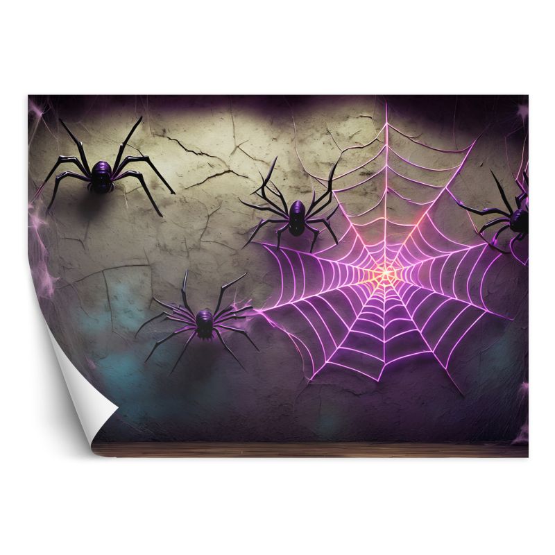 Fototapeta Feeby Pajęczyna Neon Futurystyczny 150x105 1 szt