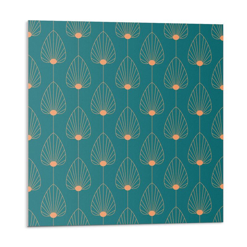 Kafelki samoprzylepne Wallfluent 30x30 cm Okrągłe liście w harmonijnej kompozycji 9 szt.