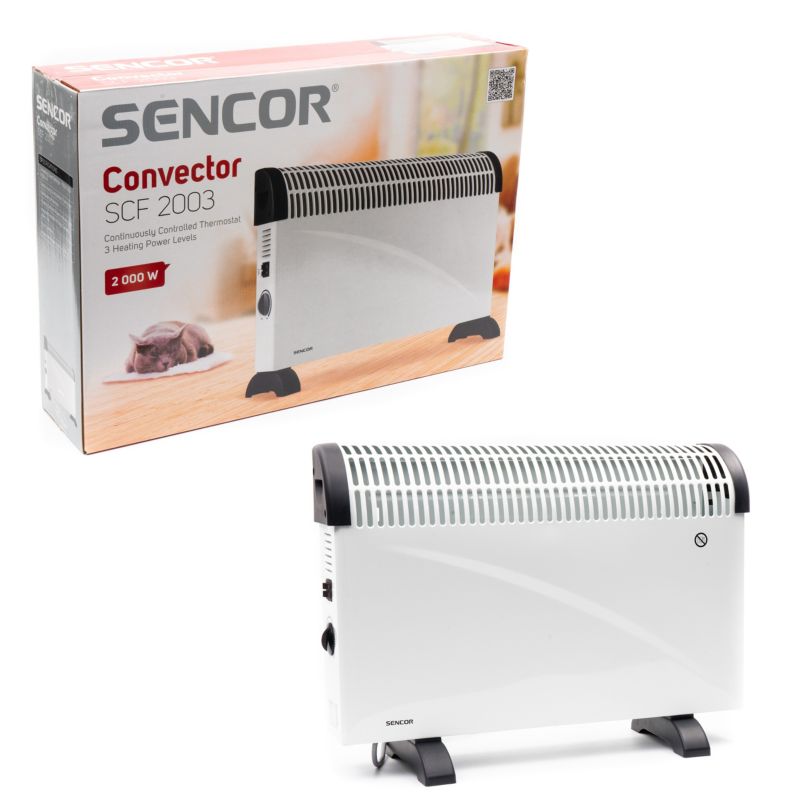 Grzejnik Sencor SCF 2003 Energooszczędny Elektryczny 2000W Mocny 1szt