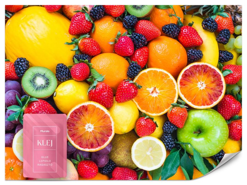 Fototapeta Muralo Świeże Owoce Cytryna Pomarańcza 350x256 cm 1szt.