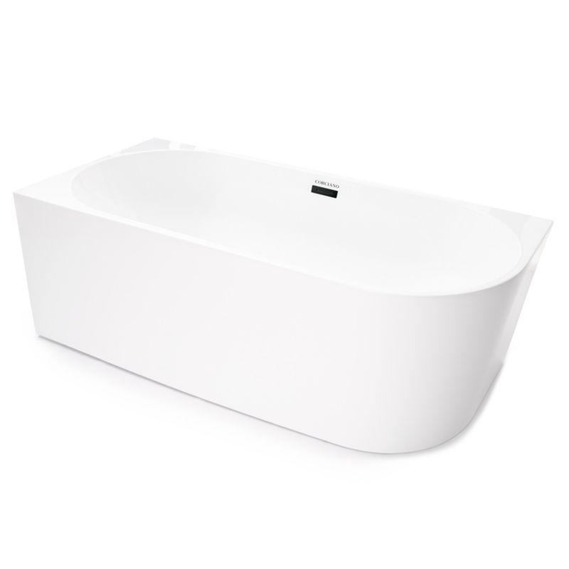 Wanna wolnostojąca Corciano Crete Lewa 170x80cm z czarnymi dodatkami 1szt.