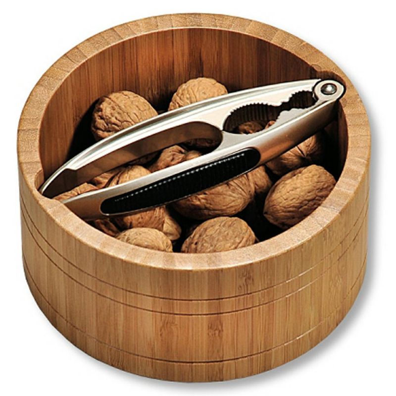 Zestaw do orzechów pojemnik bambusowy Kesper brązowy 17 cm 1 kpl.
