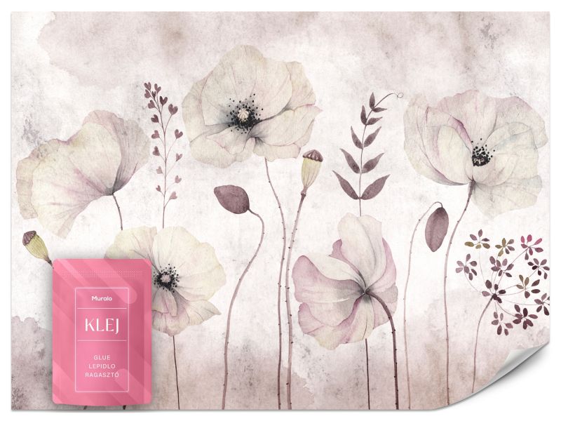 Fototapeta Muralo Kwiaty Maki Polna Natura Do Salonu 400x280 cm 1szt.