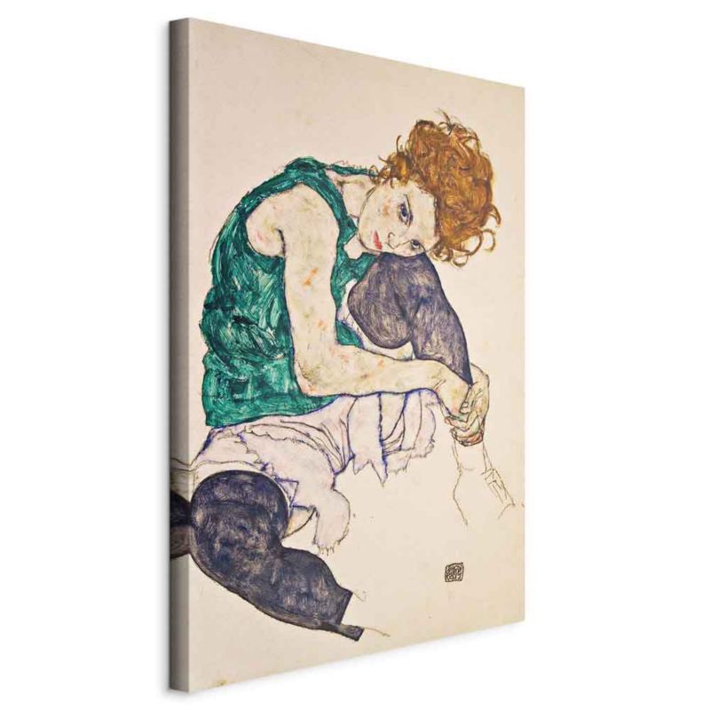 Obraz Artgeist Seated woman 20 x 30 cm flizelina 1 szt