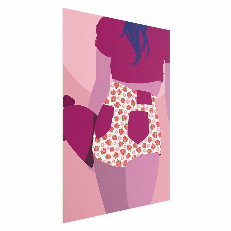 Plakat Artgeist Spodenki w truskawki 21x30 cm bez ramy 1 szt