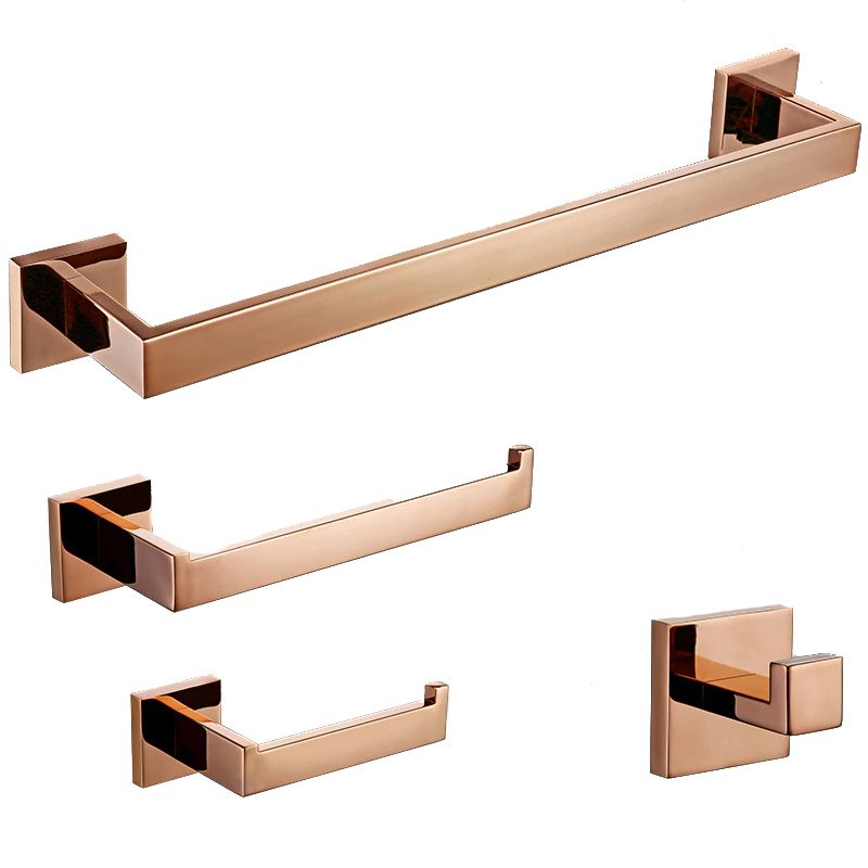 Zestaw akcesoriów łazienkowych Lauferi ROBENA mosiężny różowe złoto retro 1 szt.