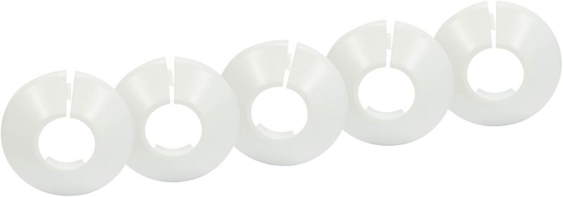 Rozetka dzielona Tycner fi 22 mm biała 5 szt.