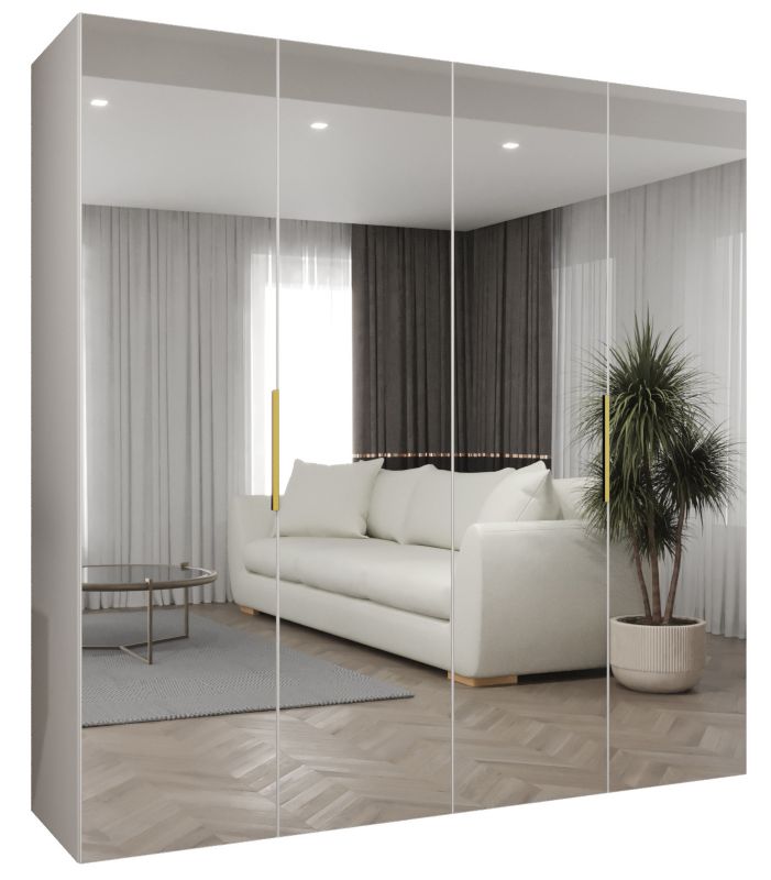 Szafa uchylna Abiks MARBELLA 3 200 wys 202 cm Biały + Złoty 1 szt