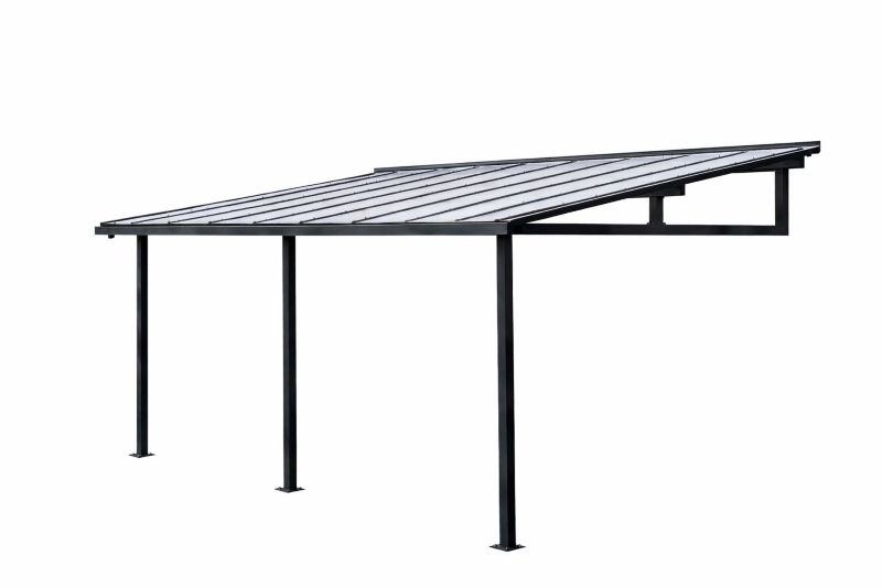 Zestaw na zadaszenie TECH-PLAST 4,20 x 3,00m poliwęglan komorowy 10mm mleczny (opal) 1 kpl