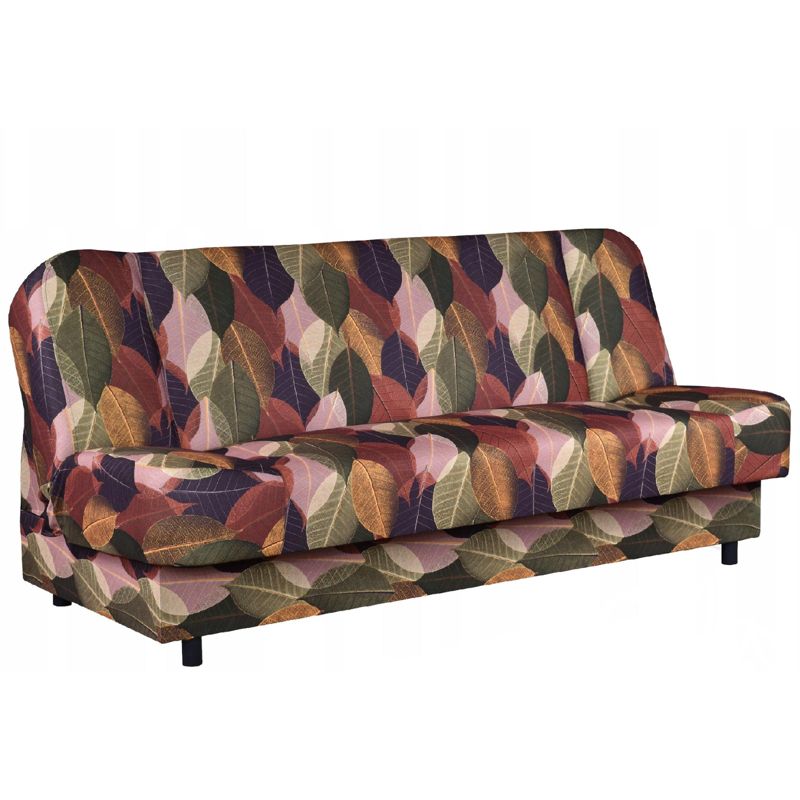 Kanapa do salonu rozkładana Family Meble Sara Print liście 1szt