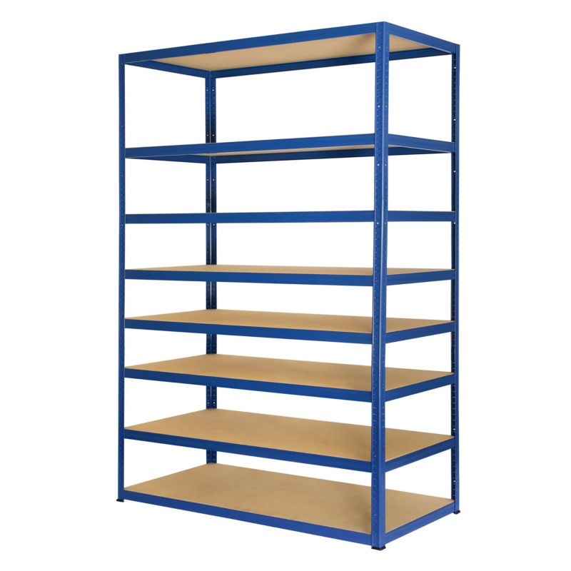 Regał metalowy MODO24 magazynowy niebieski helios 270x180x35cm 8 półek po 275 kg 1 szt.