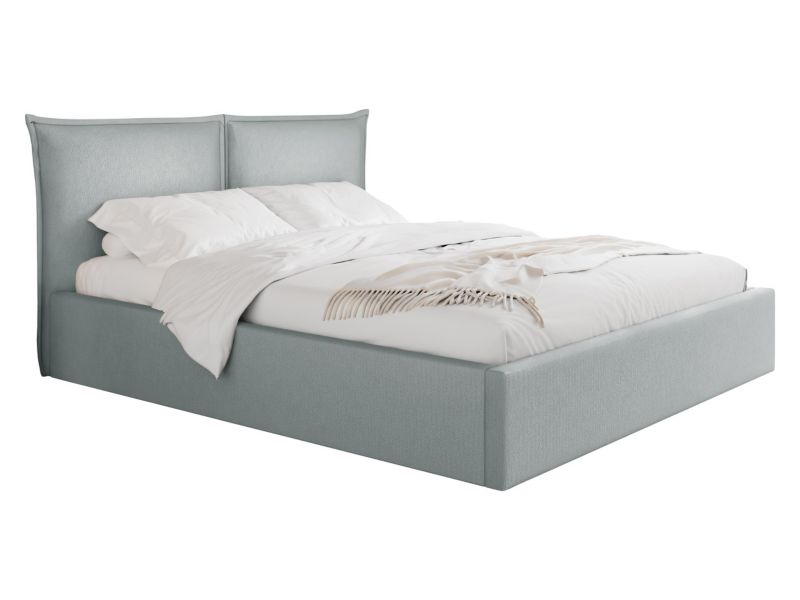 Łóżko tapicerowane MIRJAN 24 Pirkun 180x200 jasny szary 1 szt.