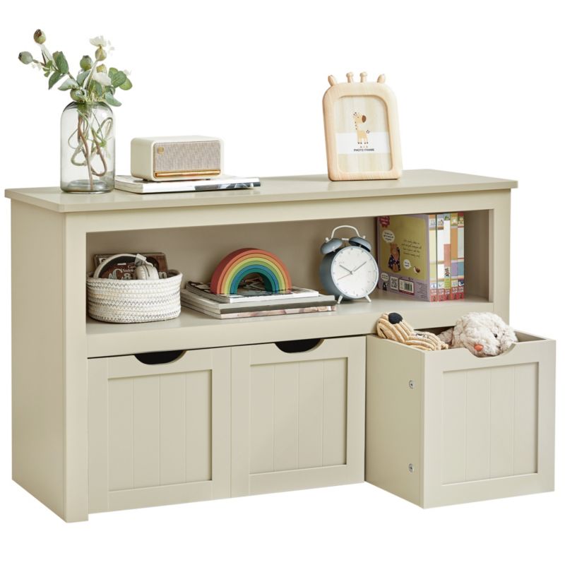 Beżowy regał Songmics szafka na książki zabawki 1 szt.