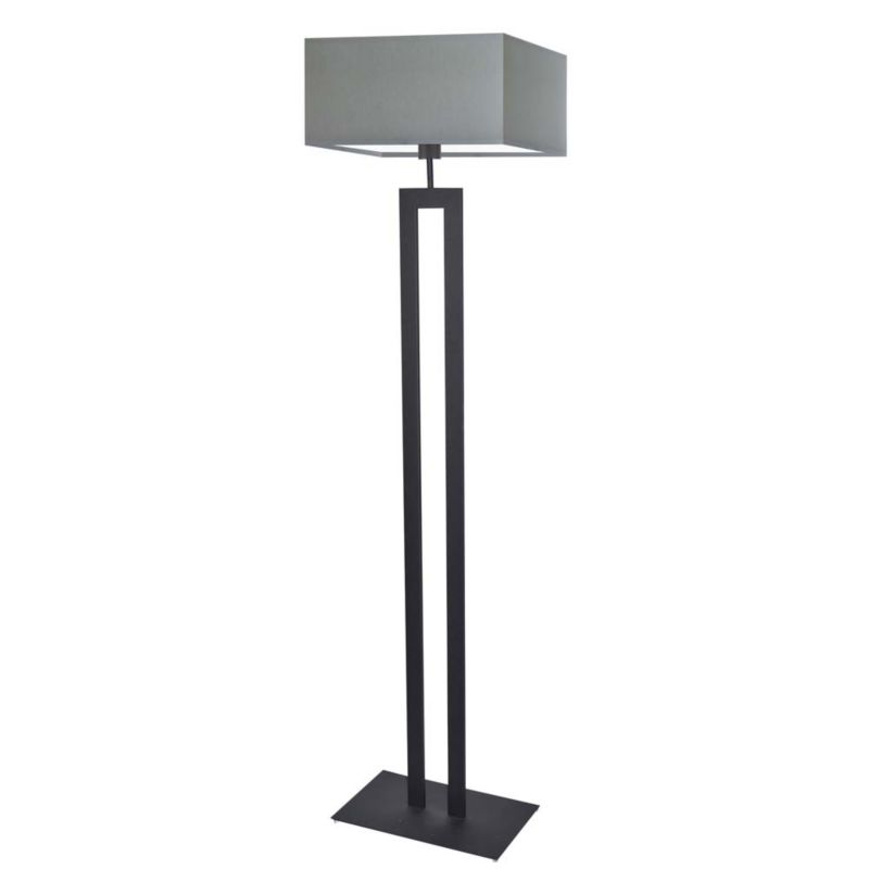 Lampa stojąca Volta Light Factory podłogowa z abażurem szary kwadrat MONO 1szt.