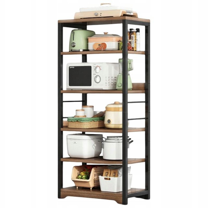 Regał Rebiko industrialny stojący brązowy wysoki 5 poziomowy loft półki 160 cm 1szt.