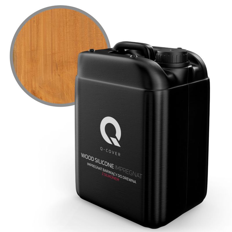 Impregnat Barwiący do Drewna z Silikonem 2w1 Q-Cover Dąb 10L