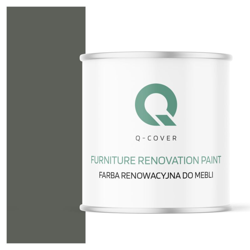 Farba Renowacyjna do Mebli Q-Cover Szaro-zielony RAL7009 Wysoki Połysk 2.5L