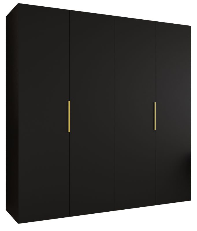 Szafa uchylna Abiks MARBELLA 1 200 wys 202 cm Czarny + Złoty 1 szt