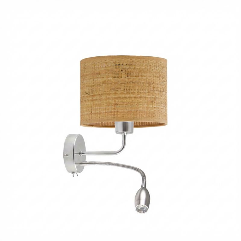 Kinkiet Volta Light Factory Blues Rattan Abażur 1xE27 1 szt.