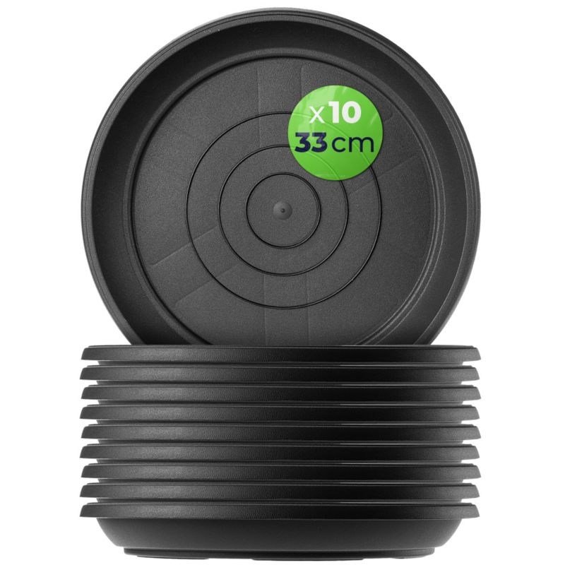 Podstawka KADAX do doniczek okrągła 33 cm antracyt 10 szt.