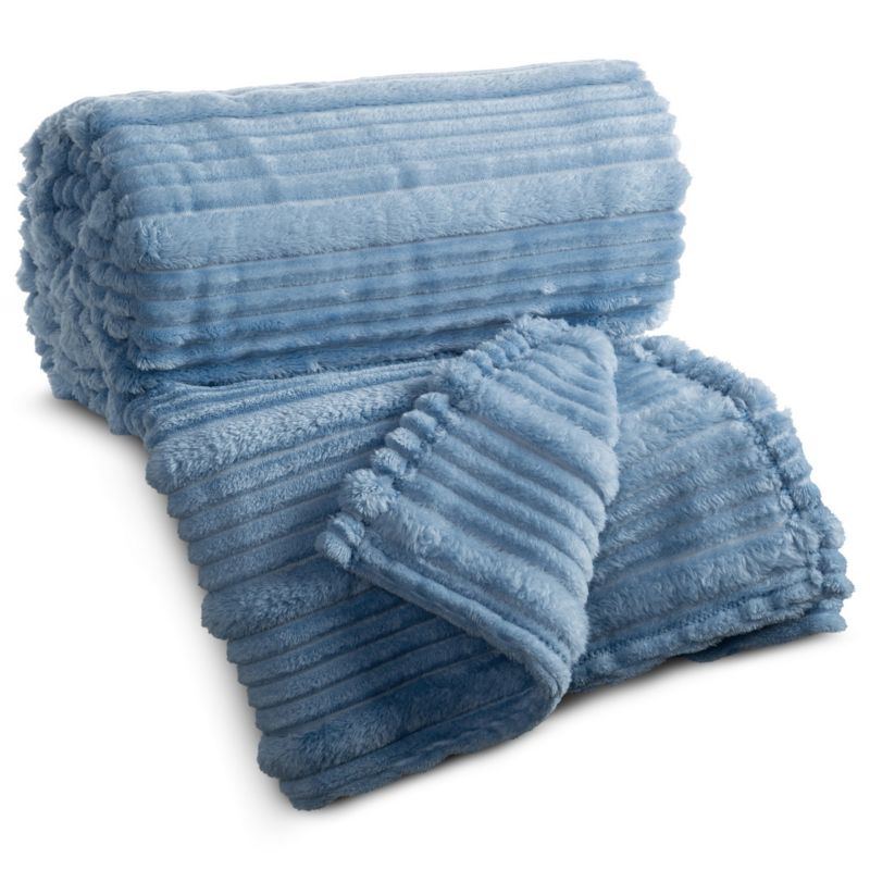 Koc Nina Eurofirany 150 x 200 cm niebieski