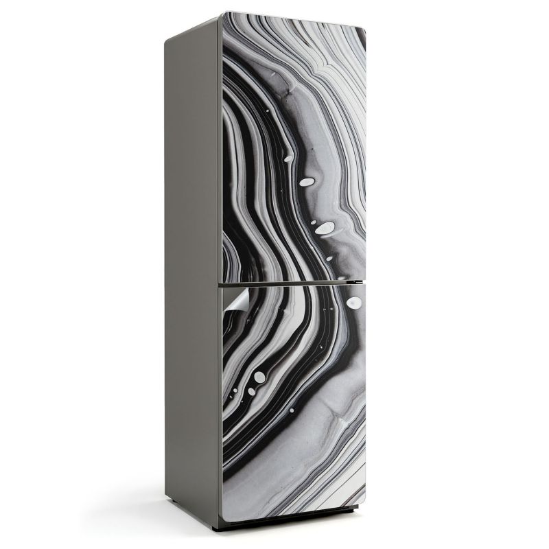 Folia Ozdobna Na Lodówkę Wallfluent 60x190 cm Abstrakcyjny wzór płynów 1 szt.