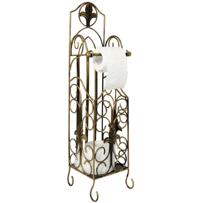 Stojak uchwyt na papier toaletowy HowHomely złoty 75 cm 1 szt.