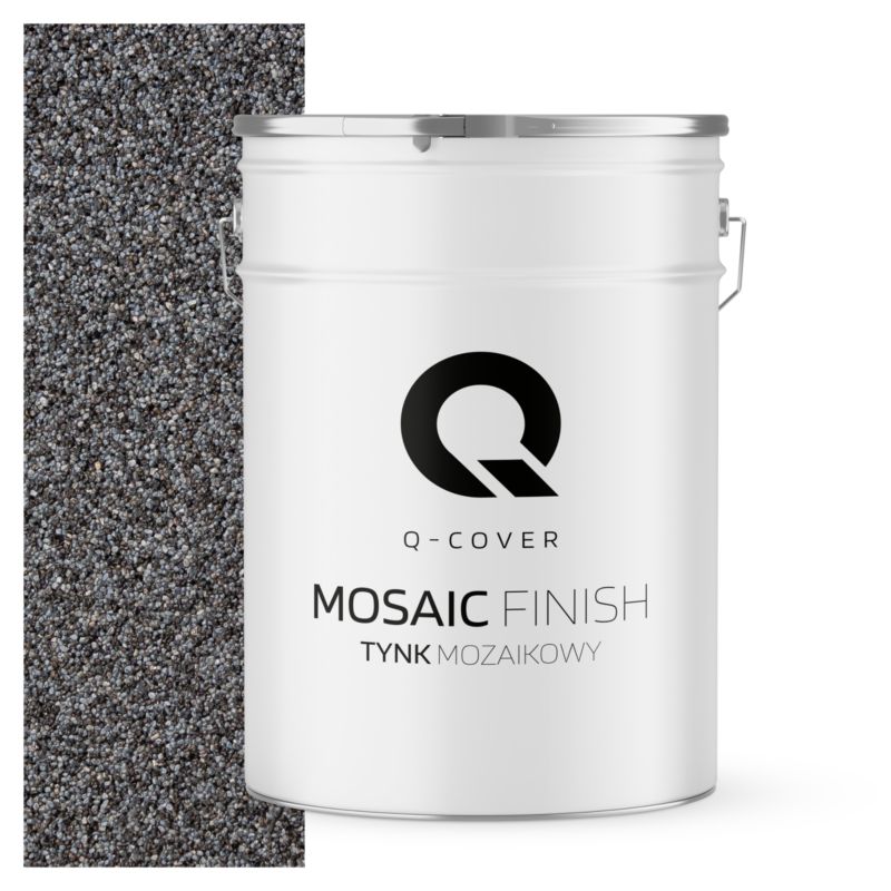 Tynk Mozaikowy Q-Cover Szary ciemny grafitowy M42 25KG
