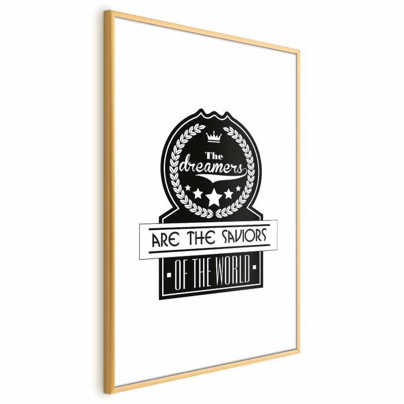 Plakat Artgeist Dreamers 21x30 cm z ramą złotą 1 szt