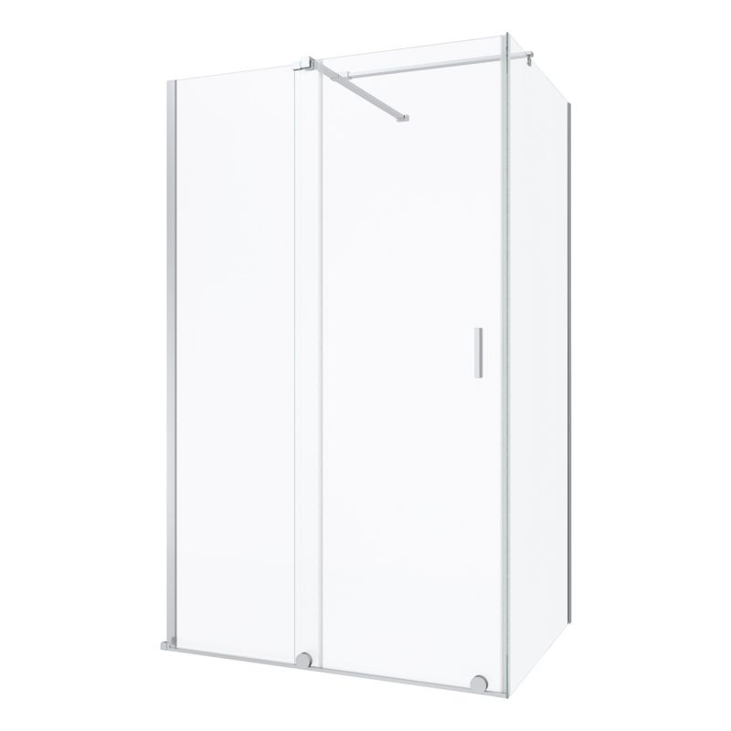 Kabina prysznicowa SEVANTE 120x80 prostokątna przesuwna SIROS chrom 1 szt.