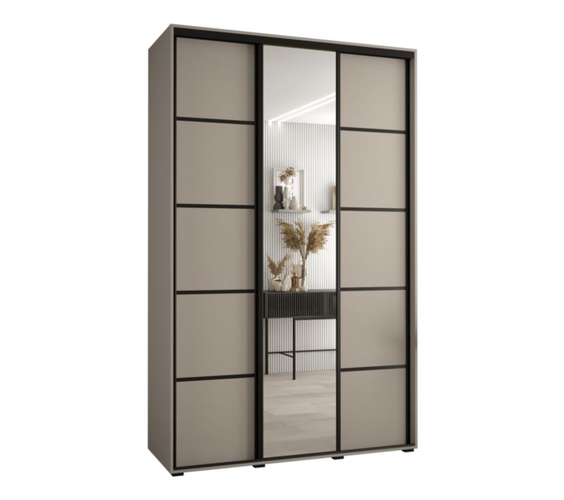 Szafa przesuwna Abiks 45 wysoka Dakota 5 150 kaszmir+kaszmir+czarn 1 szt