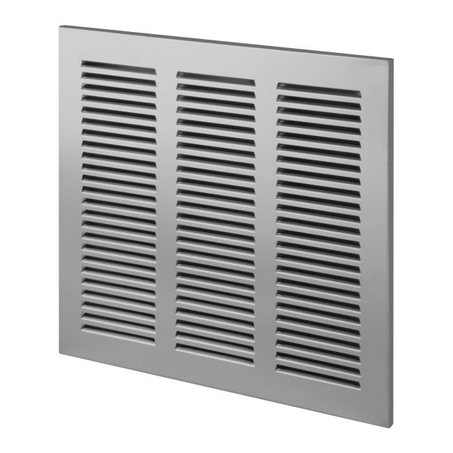 Kratka dekoracyjna metalowa 24 x 24 cm inox