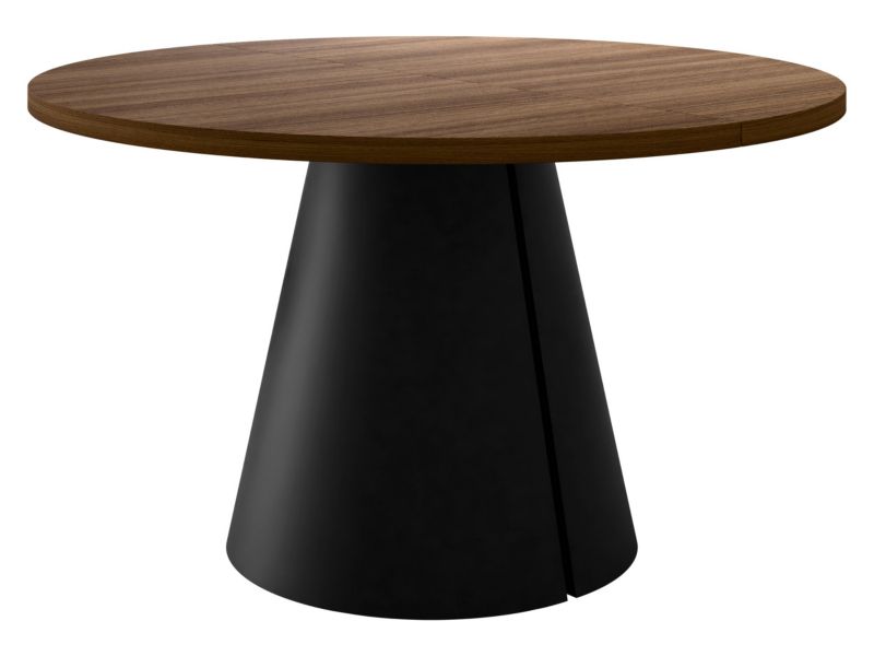 Stół okrągły rozkładany MIRJAN 24 Calma 120 czarny + orzech franklin 1 szt.