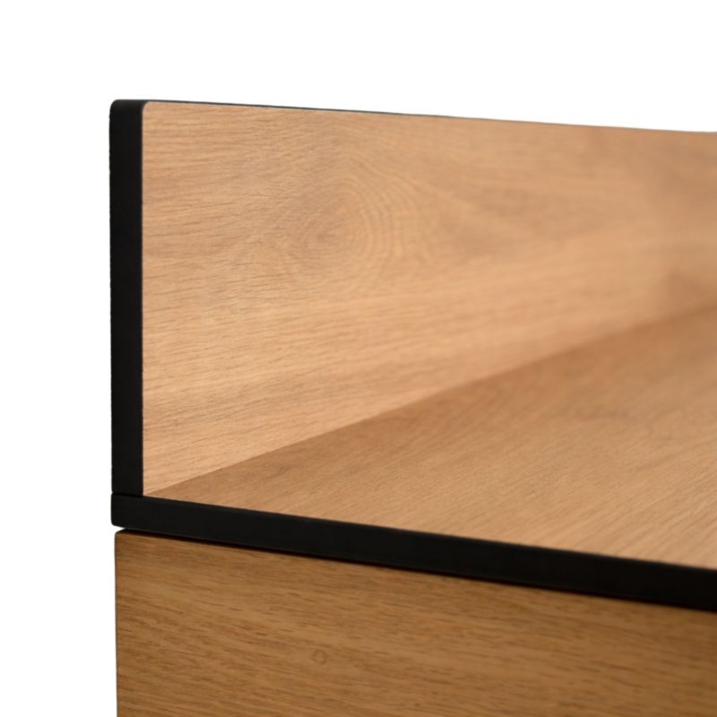 Blat łazienkowy HPL do szafki 45cm 46x35,5cm Dąb Castello z panelem 12cm 1szt.