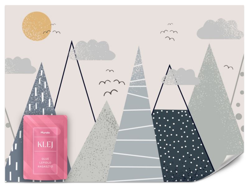 Fototapeta Muralo Góry w Stylu Skandynawskim 350x256 cm 1szt.