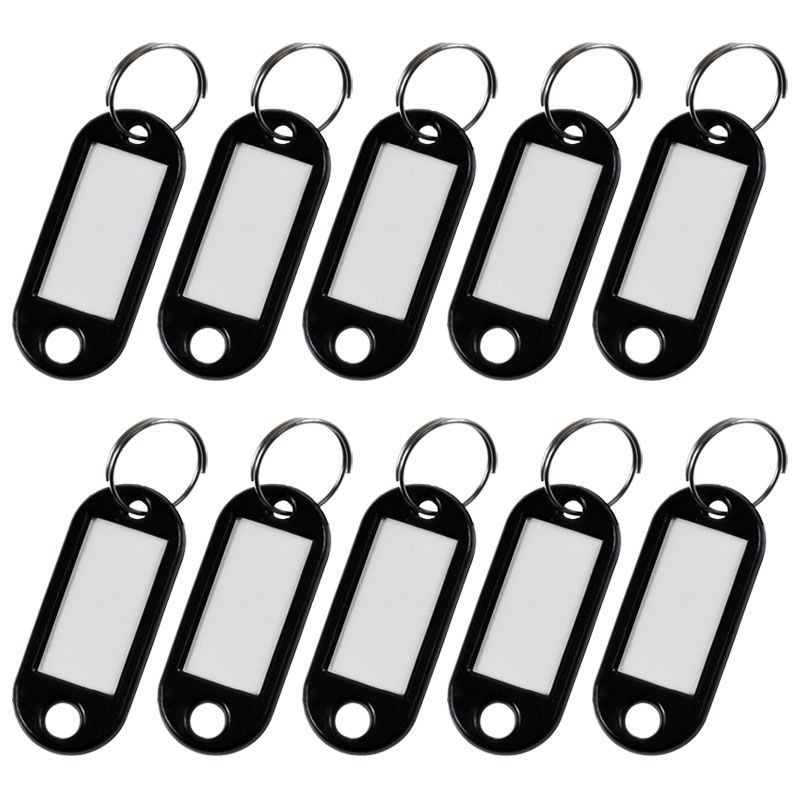 Identyfikator do kluczy Expres czarny 10 sztuk
