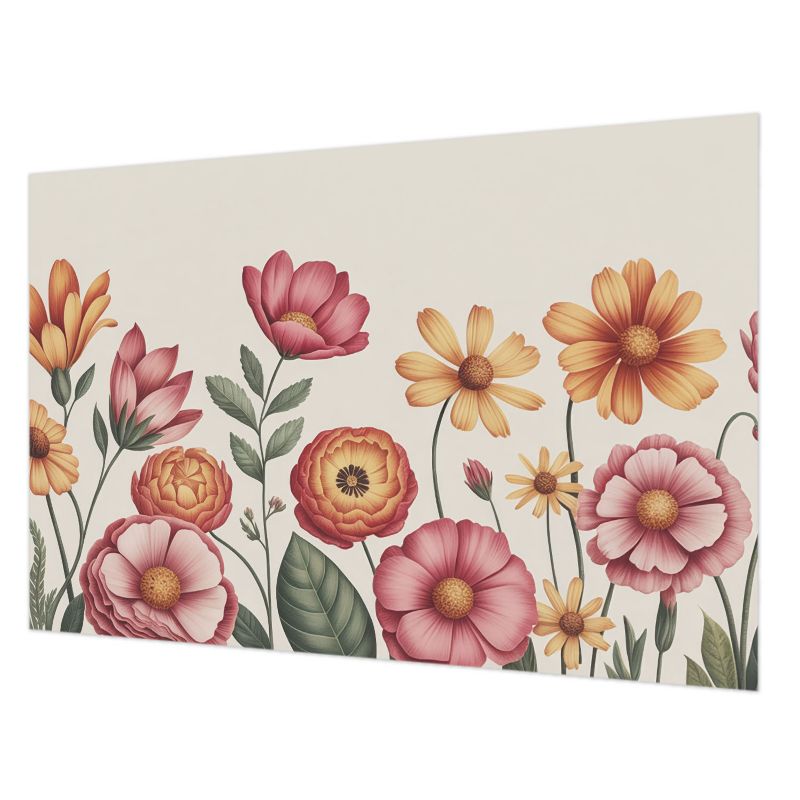 Tapeta Do Kuchni, Salonu, Biura Tulup 104x70 cm Kwiatowa Kompozycja 1 szt.