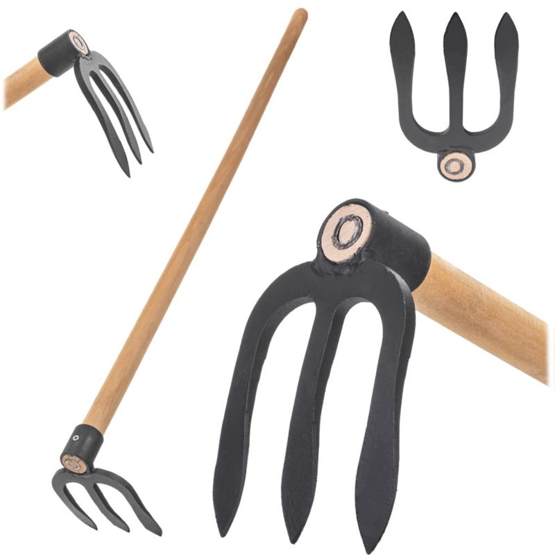 Motyka KADAX kuta haka trójzębna Premium z trzonkiem 1 szt.